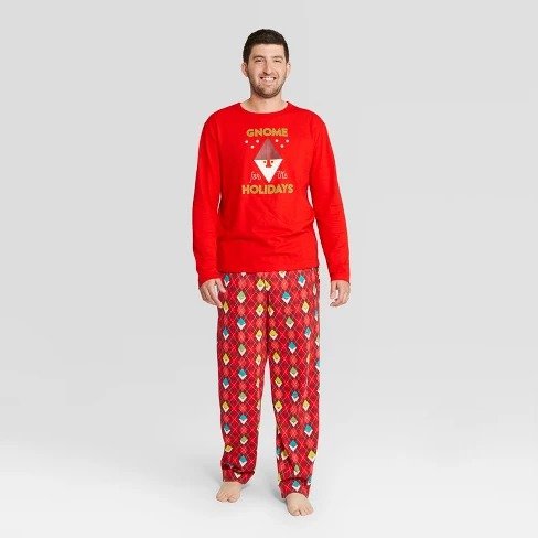 Men's Gnome For The Holidays Pajama Set - Wondershop Red