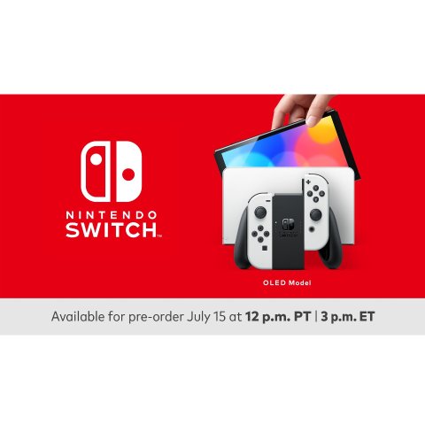 新品预告：Nintendo Switch OLED 新款主机开始预购白色款$349.99