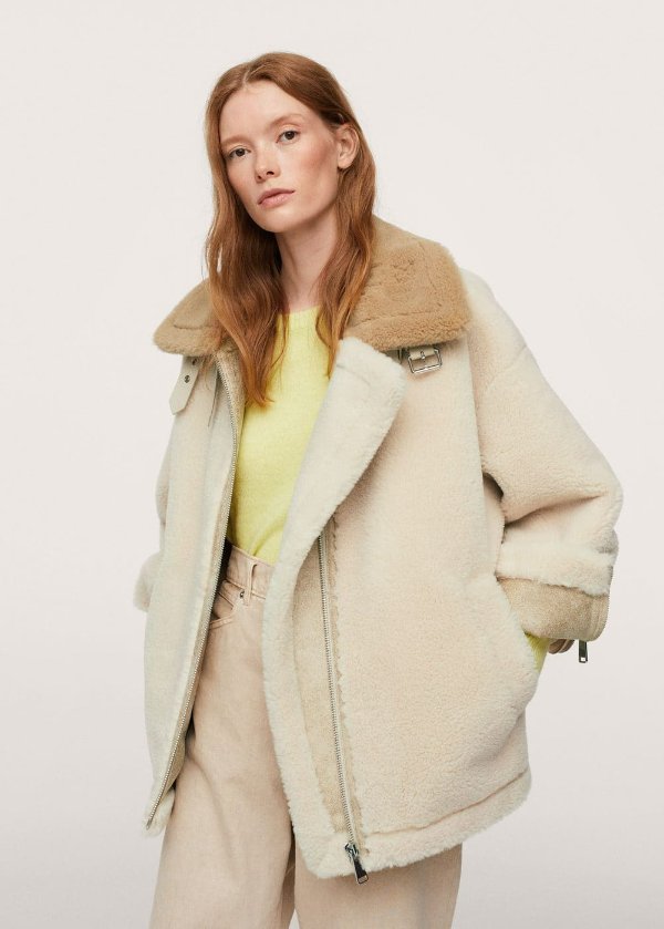 Oversized fur-effect jacket - Women | OUTLET USA