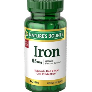 Nature’s Bounty Iron 65mg 100 Tablets