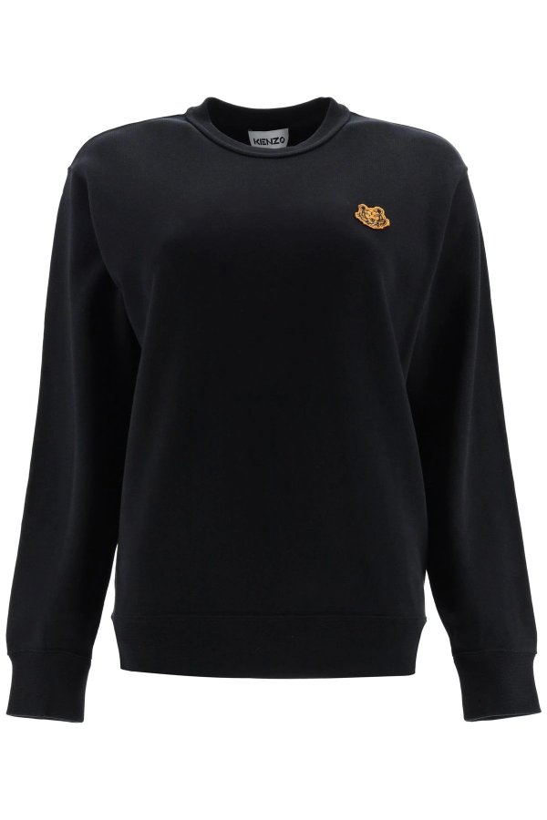 sweatshirt with tiger patch