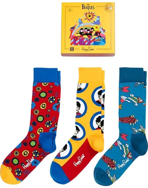 Happy Socks Beatles Gift Box, 3 Pack - Men's Sale | Men's Wearhouse