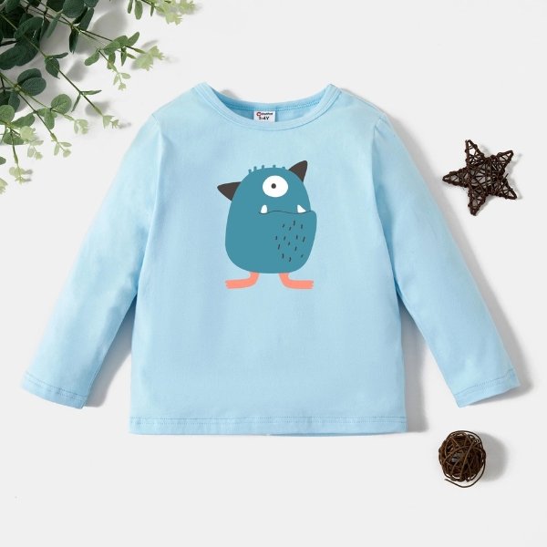 Toddler Graphic Light blue Long-sleeve Tee