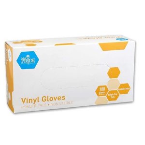 MedPride General Purpose Powder-Free Vinyl Gloves small 100ct