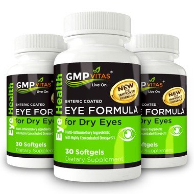 Enteric Coated Eye Formula Improved Formula Bundle (GMP Vitas® Enteric Coated Eye Formula 30 Softgels X 3)