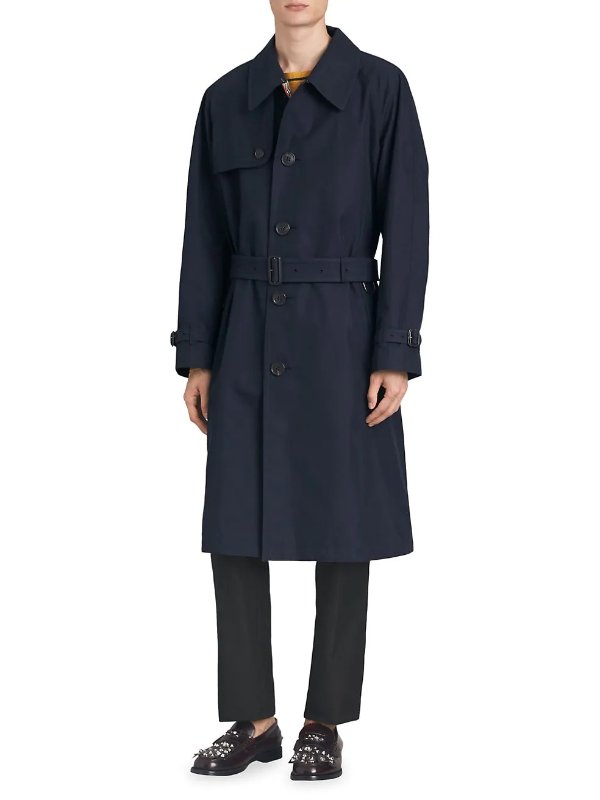 Belted Cotton Trench Coat