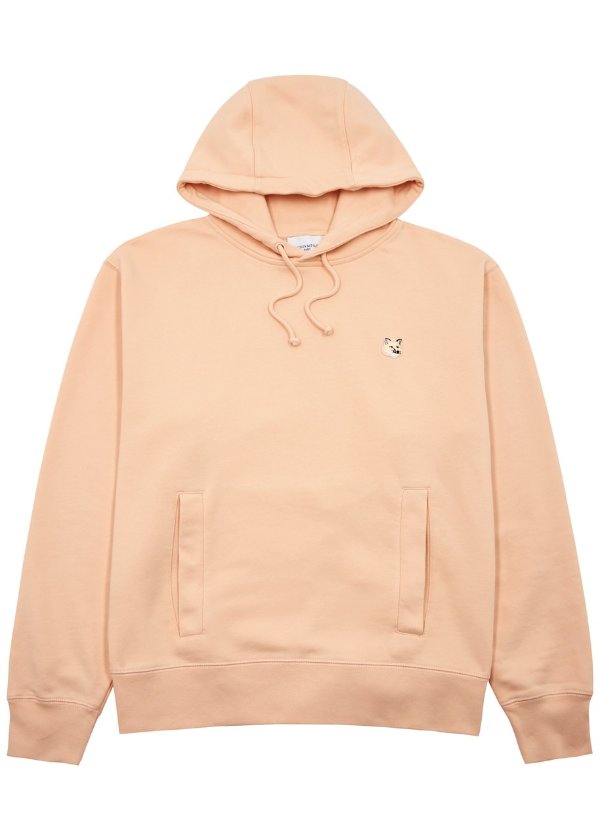 Hooded cotton-blend sweatshirt