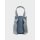 Light Blue Ruched Knot Handle Bucket Bag