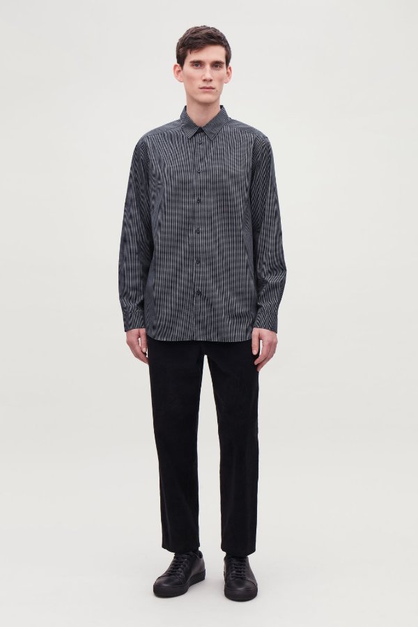 RELAXED MICRO-CHECKED SHIRT
