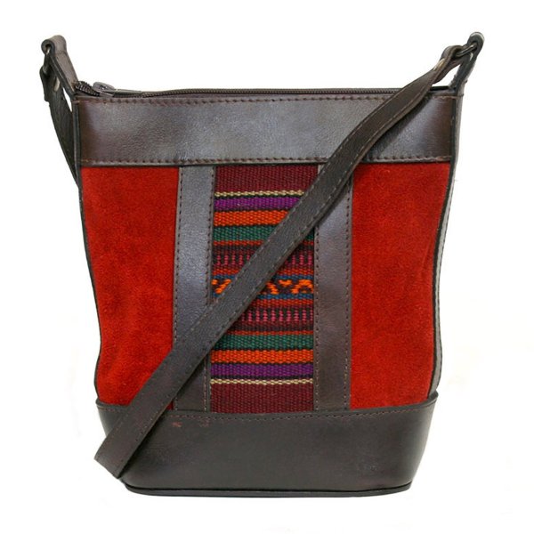 Beautiful Red Suede Handbag by Beara Beara