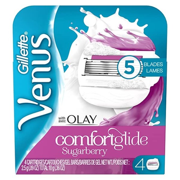 Venus+Olay香皂 舒适刮毛刀刀头 4个