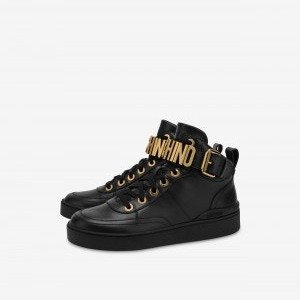 Nappa leather Basket sneakers - Sneakers - Shoes - Women - Moschino | Moschino Official Online Shop