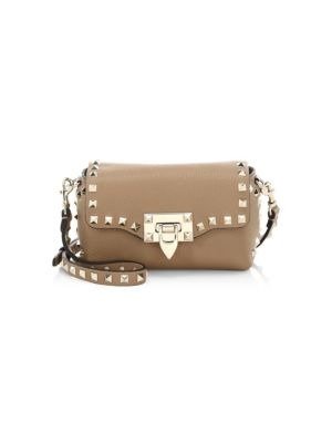 - Mini Rockstud Leather Crossbody Bag
