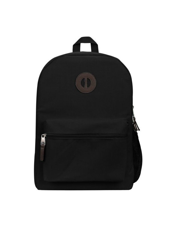Brand Basic Backpack With 16" Laptop Pocket, Black