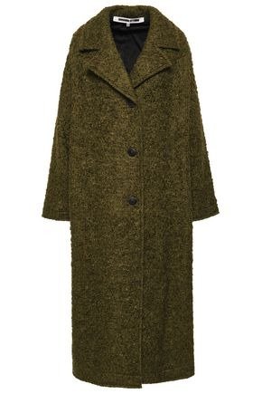 Wool-blend boucle coat