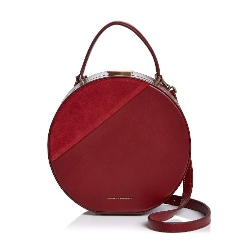 Tammy & BenjaminMixed Media Hatbox Shoulder Bag
