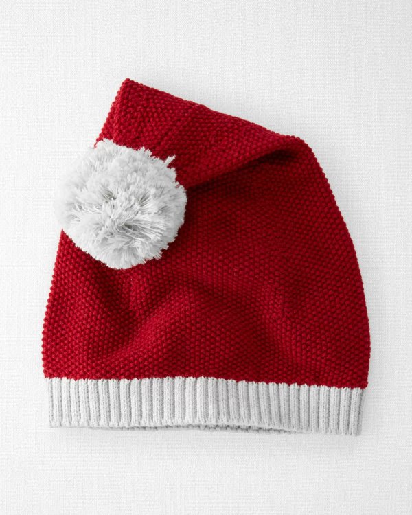 Organic Cotton Sweater Knit Santa Hat