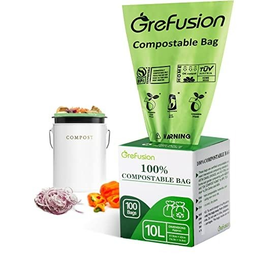 GreFusion 可降解厨余垃圾袋 10L*100个装