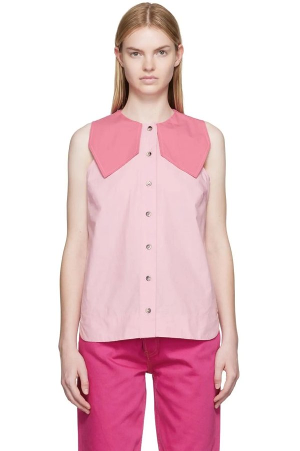 Pink Poplin Shirt