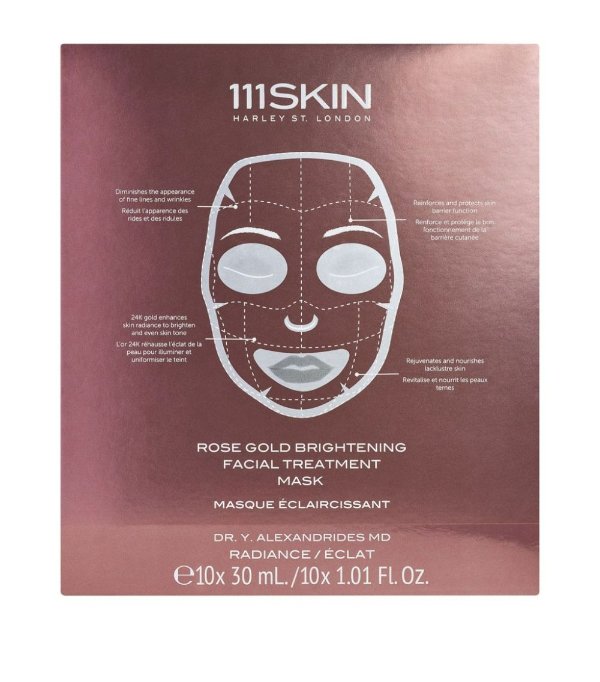 Rose Gold Brightening Facial Treatment Mask (10 x 30ml) | Harrods US