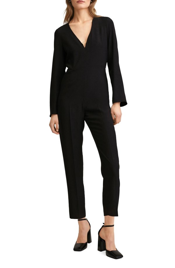 O-Ring Long Sleeve Jumpsuit