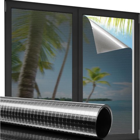 Beautysaid 单向隐私防紫外线窗户膜 17.5 x 78.7 Inch