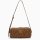 Caramel matelasse leather shoulder bag