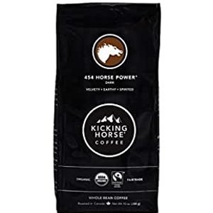 Click image to open expanded view Kicking Horse Coffee, 454 Horse Power, Dark Roast, Whole Bean, 10 oz - Certified Organic