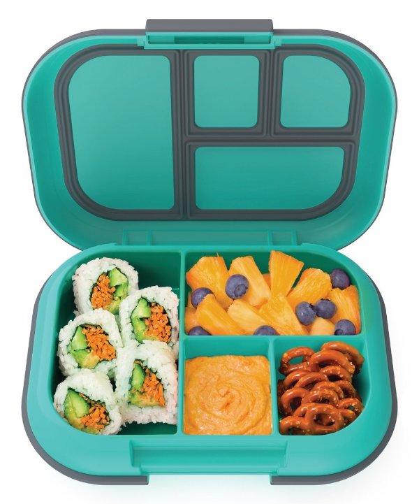 Electric Aqua Chill Five-Compartment Lunch Box
