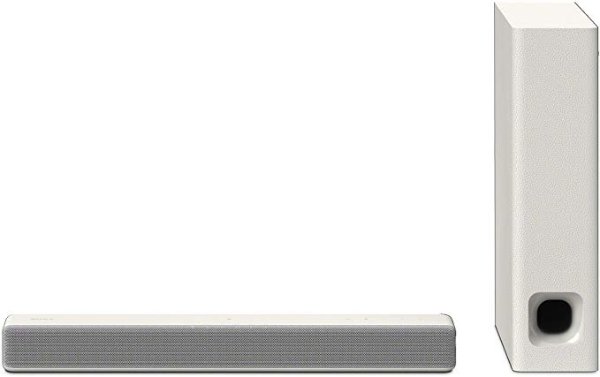 HT-MT300/W HT-MT300 Powerful Mini Sound bar with Wireless Subwoofer, White (2017 Model)