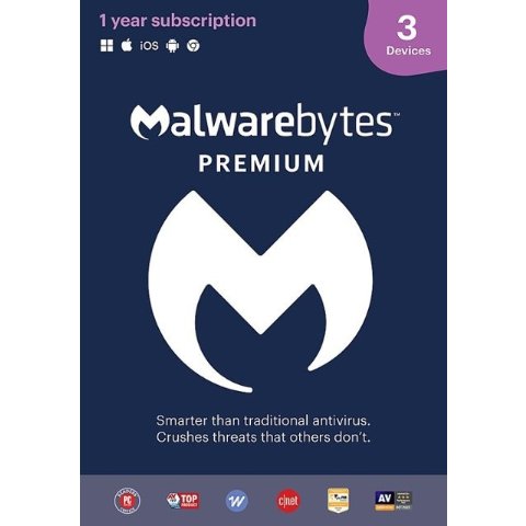 Malwarebytes - 数字实体版 支持3台设备
