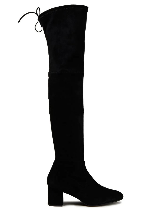 Genna stretch-suede over-the-knee boots