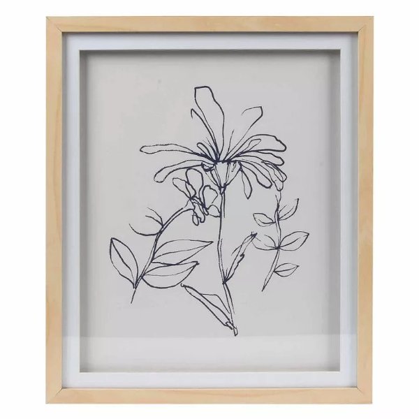 Sonoma Goods For Life® Sketchy Floral Framed Wall Art