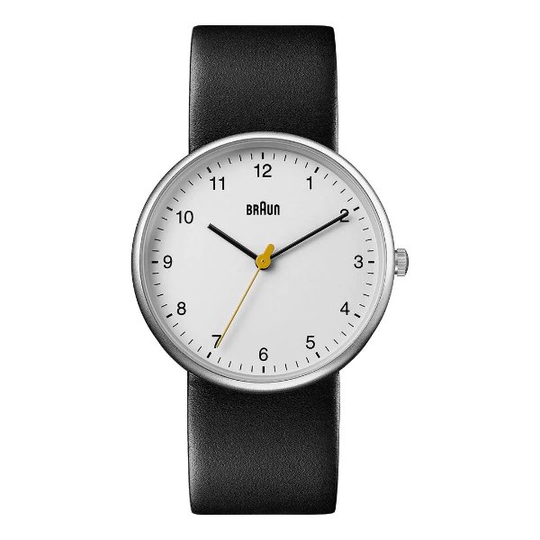 Gents BN0231 Classic Watch with Leather Strap - Black