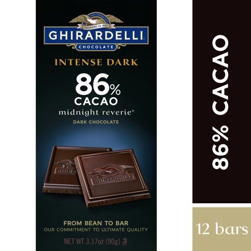 86%浓度黑巧克力 12条装