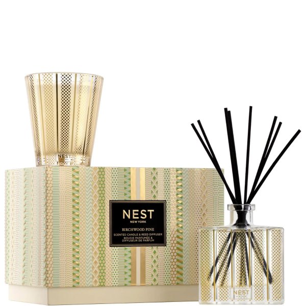 Fragrances Birchwood Pine Classic Candle and Diffuser Set