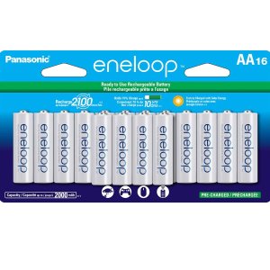 Panasonic BK-3MCCA16FA eneloop AA 2100 Cycle Ni-MH Pre-Charged Rechargeable Batteries