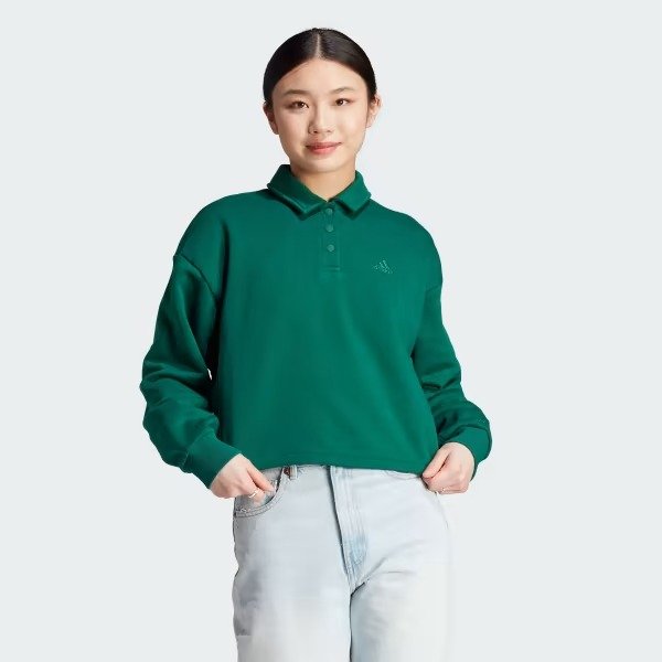All SZN Fleece Graphic Polo Sweatshirt