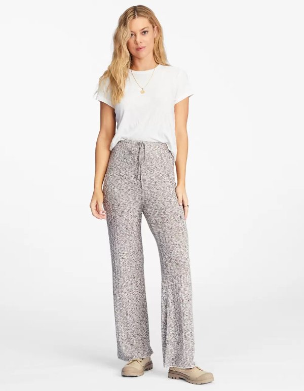 So Easy High-Waisted Wide-Leg Womens Knit Pants