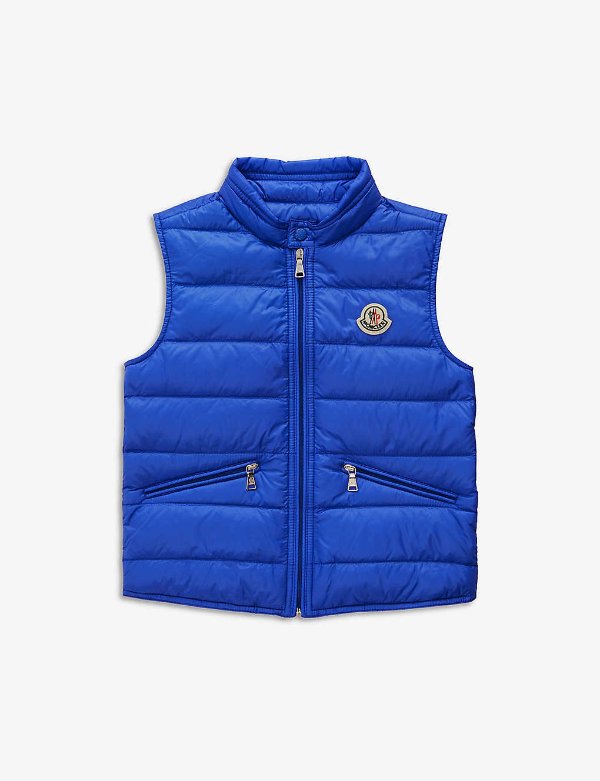 Brand-patch shell-down gilet