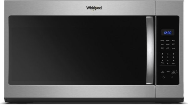 Whirlpool WMH31017HS 1.7 cu. ft. Over-the-Range Microwave with Microwave Presets, Adjustable Lighting, Dishwasher-Safe Turntable, Add 30 Seconds, 300 CFM and 1,000 Watts: Stainless Steel