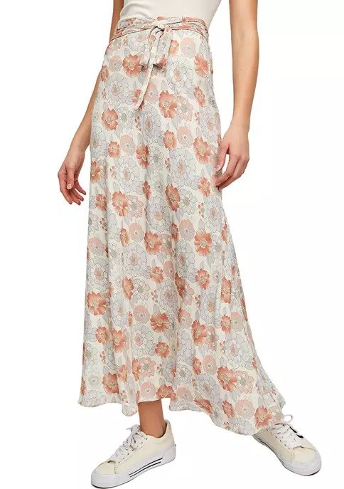 That's A Wrap Printed Maxi Skirt