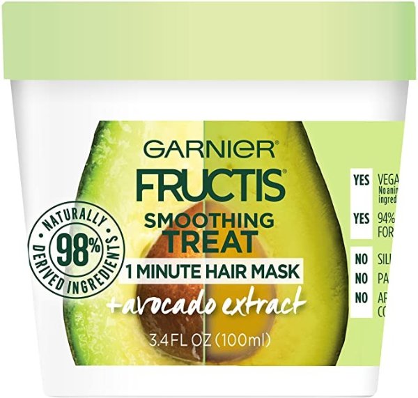 Amazon Garnier Fructis Smoothing Treat 1 Minute Hair Mask with Avocado Extract Sale
