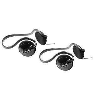 2-Pack of Able Planet PS200BHB Clear Harmony Behind the Head Stereo Headphones (Black)
