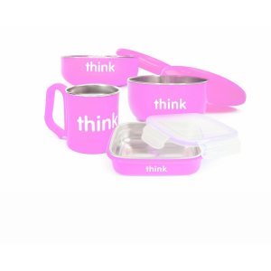 thinkbaby The Complete BPA Free Feeding Set, Light Blue or Pink