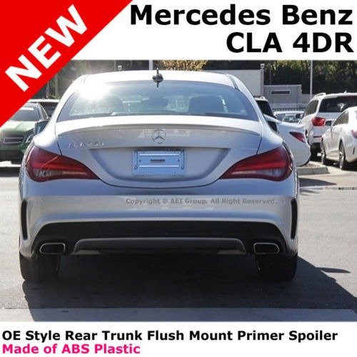 For 14+ Mercedes Benz CLA 4 Door No Drill Primer ABS Rear Trunk Spoiler Wing | eBay