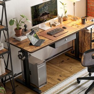 FEZIBO 63 x 24 Inches Standing Desk with Drawer