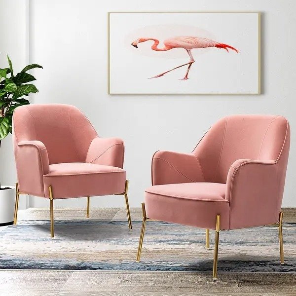 粉色椅子2个