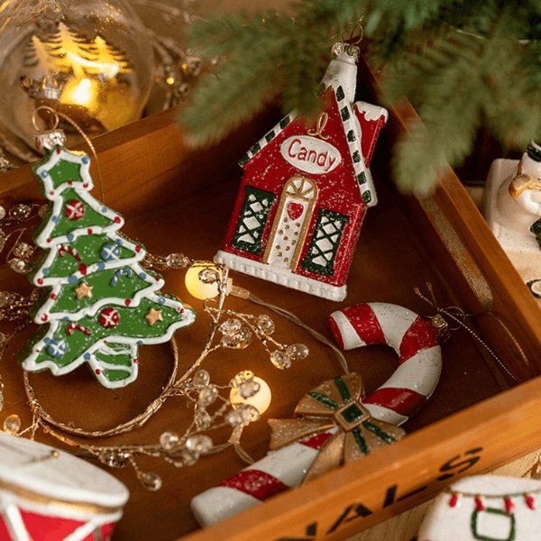 圣诞树挂件装饰品挂饰 圣诞小挂件挂饰品 节日场景DIY 一组3个装