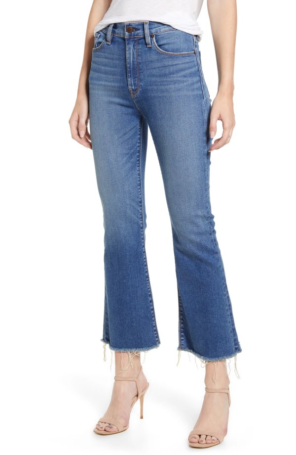 Holly Barefoot Crop Flare Jeans